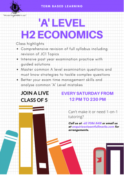 A LEVEL H2 Economics : Term based learning